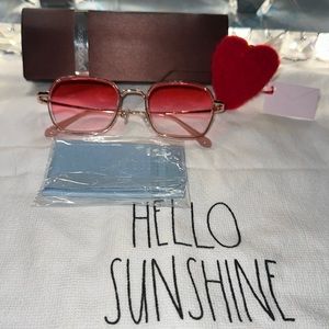 Pink Love ❤️glasses Valentine’s Yes Glasses